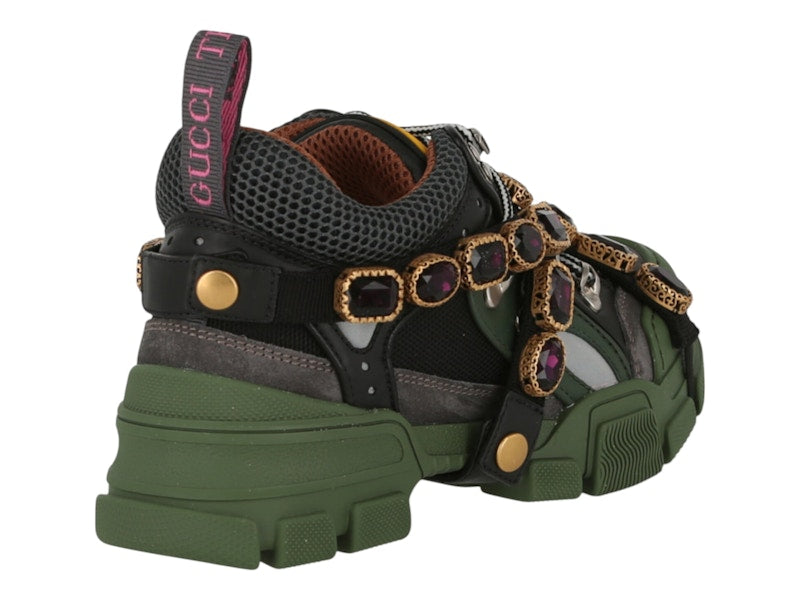 Gucci Flashtrek SEGA Green Removable Crystal (Women's)