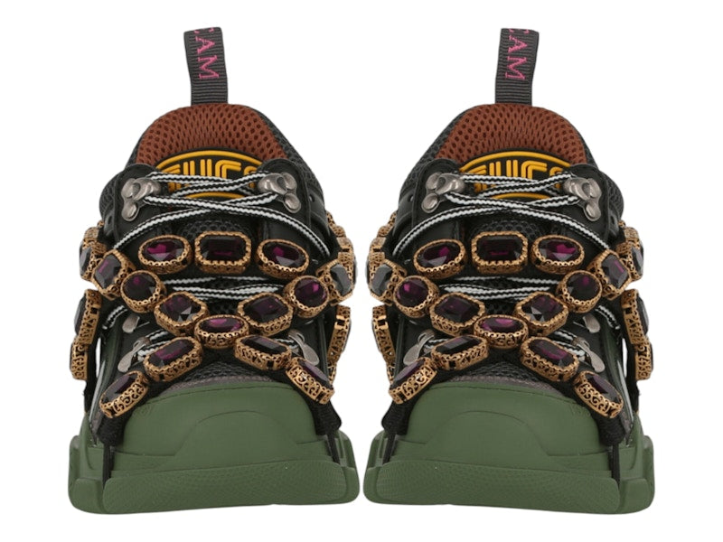 Gucci Flashtrek SEGA Green Removable Crystal (Women's)