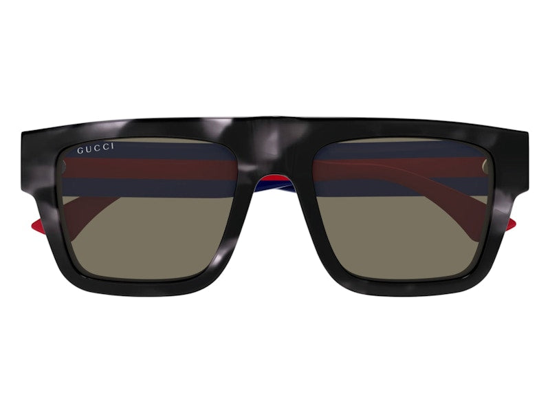 Gucci Flat Top Sunglasses Black Brown (GG1868S-004-53)