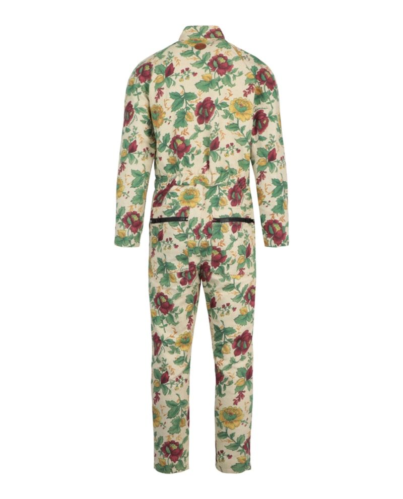 Gucci Floral Jacquard Jumpsuit Green