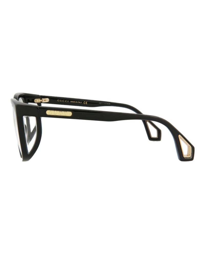 Gucci Square Eyeglasses Black/Black/Transparent (GG0470O-30006525-001)
