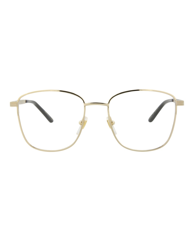 Gucci Square Eyeglasses Gold/Gold/Transparent (GG0804O-30009506-004)