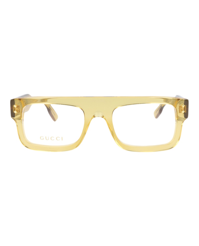 Gucci Square Eyeglasses Yellow/Yellow/Transparent (GG1085O-30013036-003)