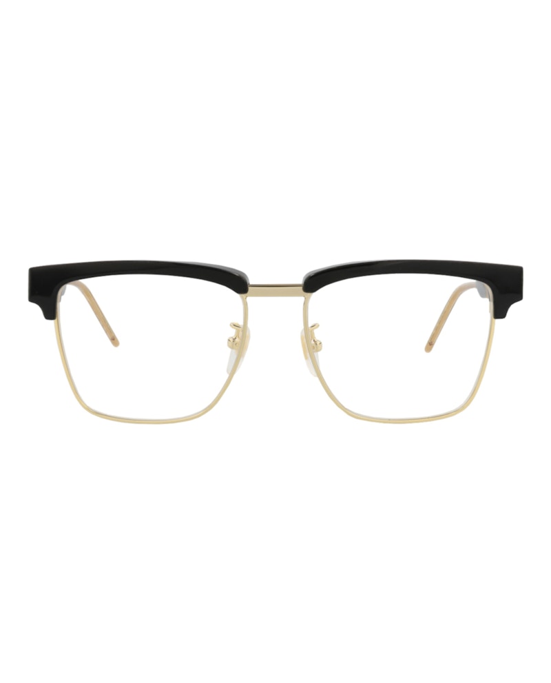 Gucci Square-Frame Acetate Optical Frames Black Black Transparent (GG0605O-30008100-001)