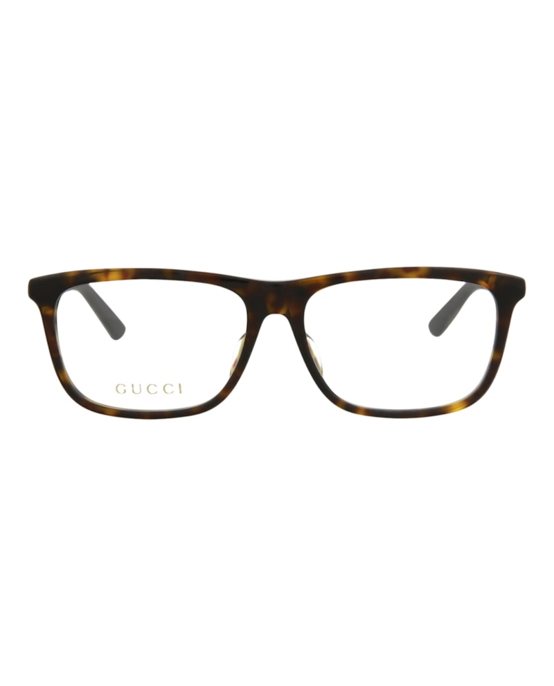 Gucci Square-Frame Acetate Optical Frames Havana Green Transparent (GG0696OA-30008604-002)