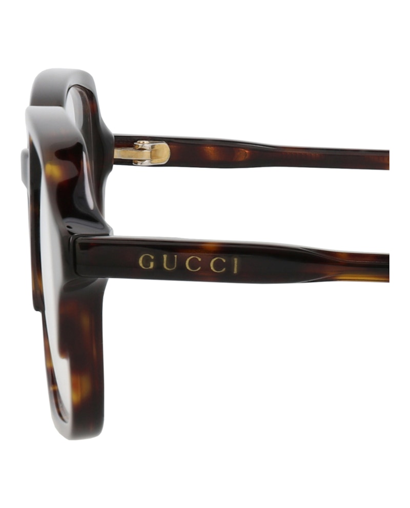 Gucci Square-Frame Acetate Optical Frames Havana Havana Transparent (GG1211O-30013459-002)