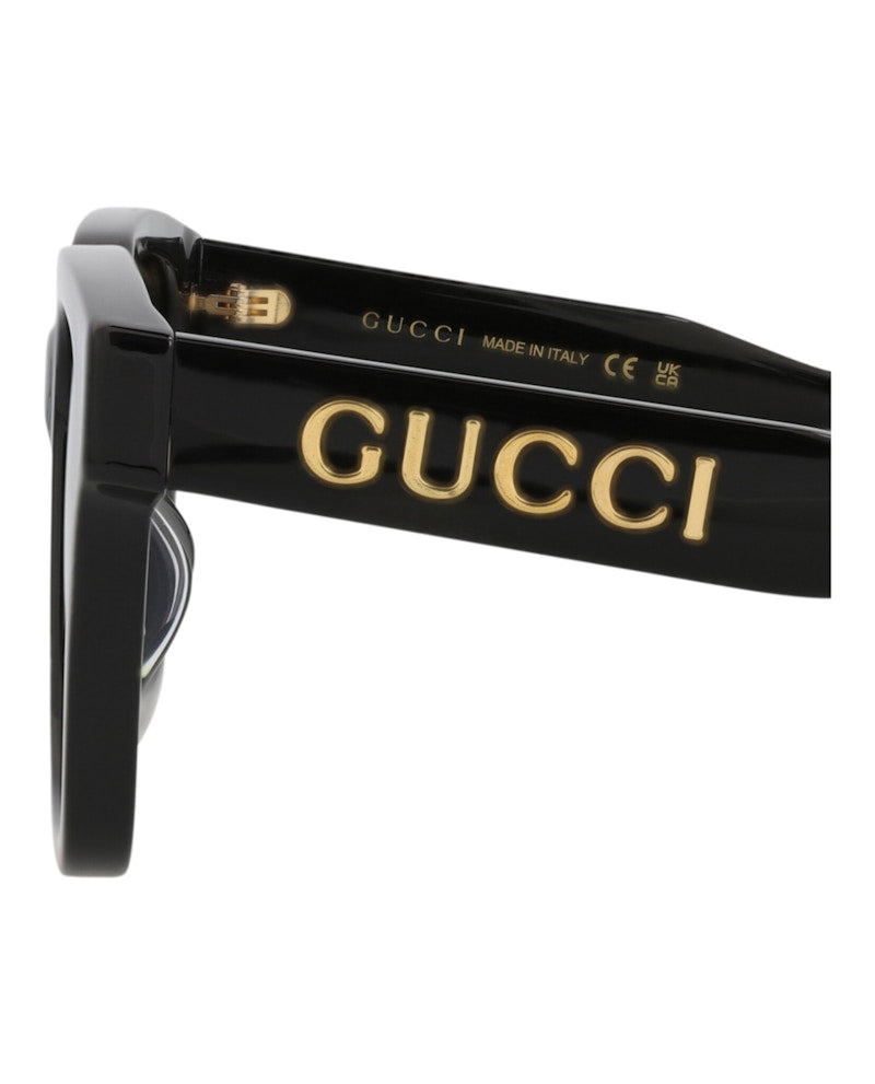 Gucci Square-Frame Acetate Sunglasses Black/Black/Grey (GG1136SA-30012716-001)