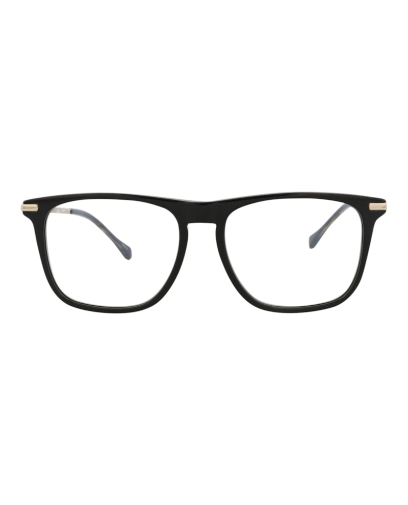 Gucci Square-Frame Acetate Sunglasses Black/Gold/Transparent (GG0915S-30010415-005)