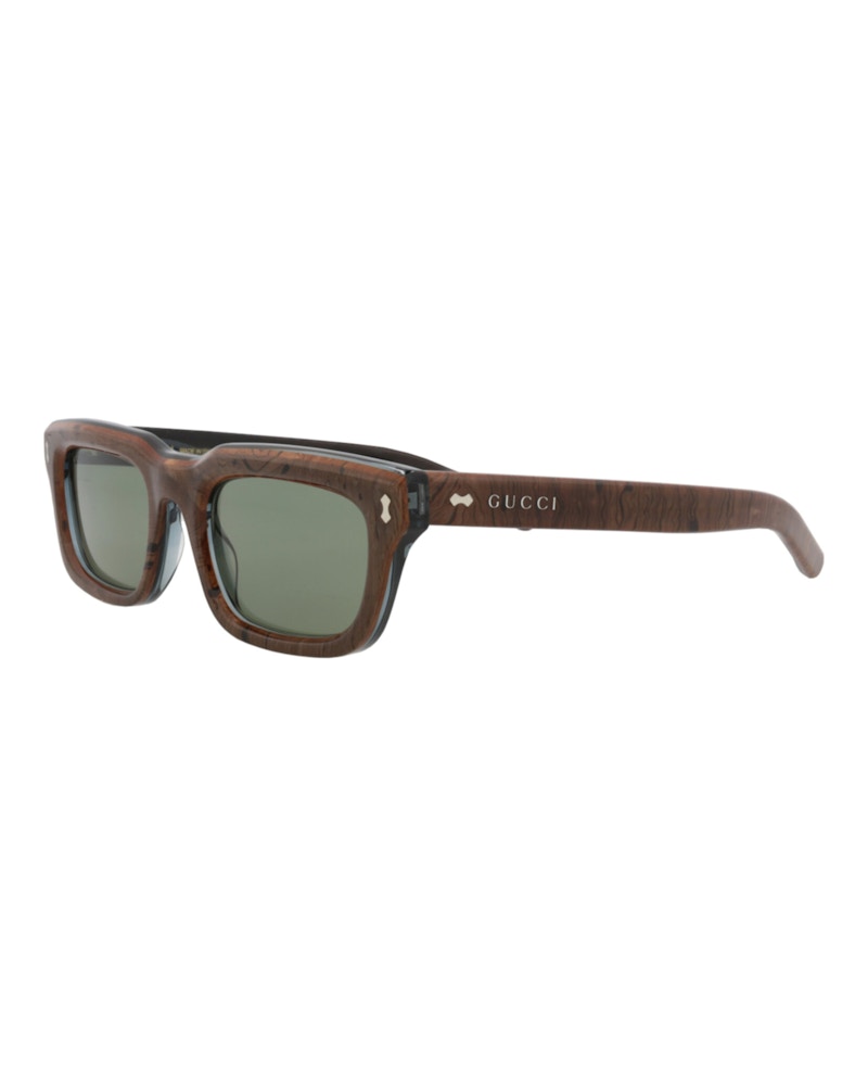 Gucci Square-Frame Acetate Sunglasses Blue Blue Green (GG1524S-30014803-003)