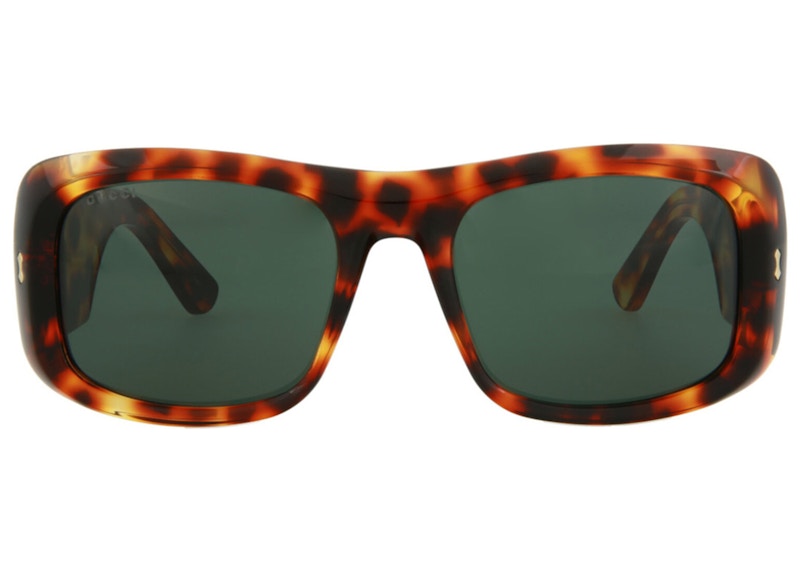 Gucci Square-Frame Acetate Sunglasses Havana/Green (MAEDI-GG1080S-30013039003)