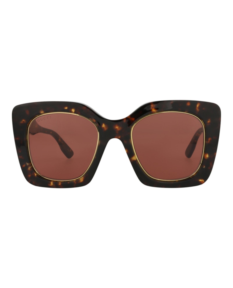 Gucci Square-Frame Acetate Sunglasses Havana/Havana/Brown (GG1151S-30012891-003)