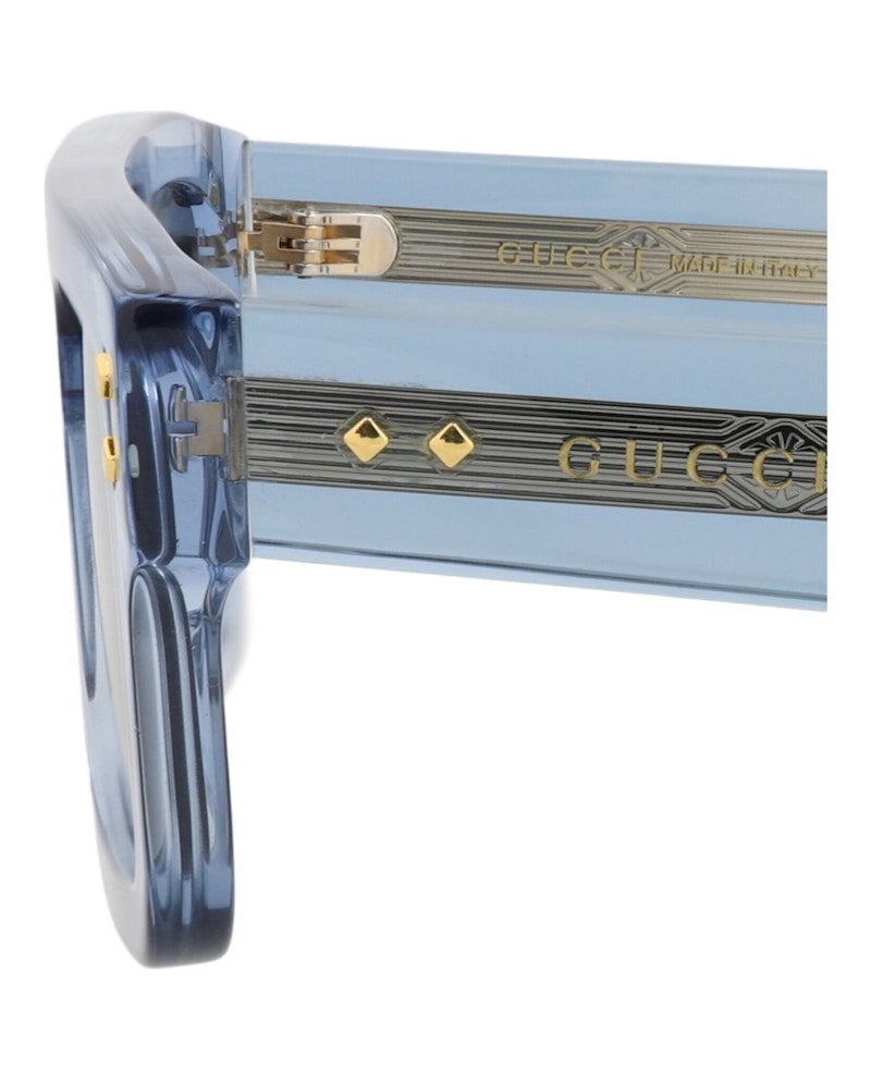 Gucci Square-Frame Acetate Sunglasses Light Blue Light Blue Grey (GG1085S-30013035-004)