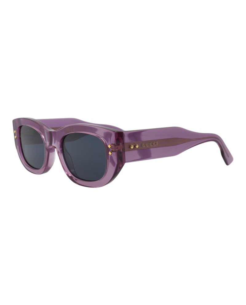 Gucci Square-Frame Acetate Sunglasses Violet/Violet/Blue (GG1215S-30013473-003)