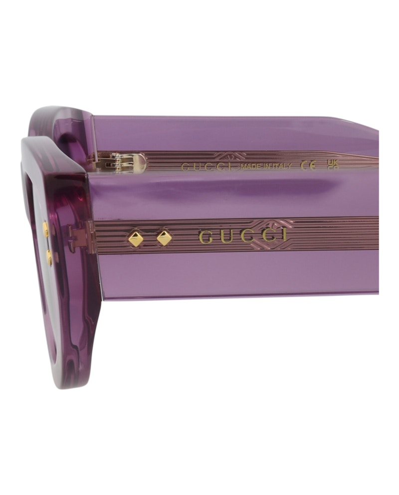 Gucci Square-Frame Acetate Sunglasses Violet/Violet/Blue (GG1215S-30013473-003)