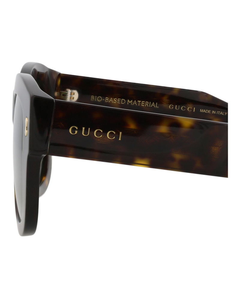 Gucci Square-Frame Bio Acetate Sunglasses Havana Havana Green (GG1110S-30012853-002)