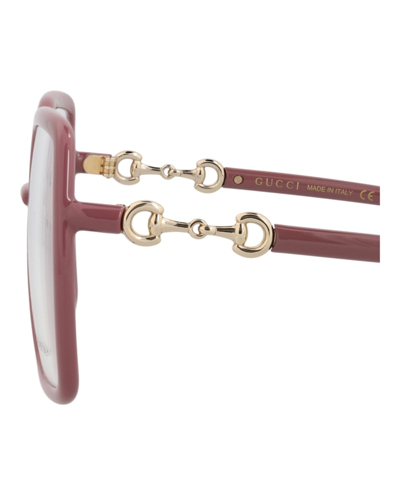 Gucci Square-Frame Injection Optical Frames Pink Pink Transparent (GG0890O-30010364-003)