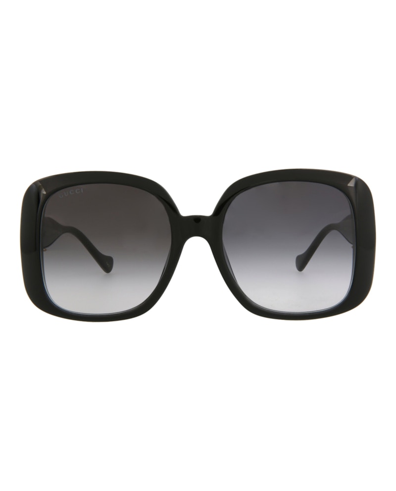 Gucci Square-Frame Injection Sunglasses Black Black Grey (GG1029SA-30011778-001)
