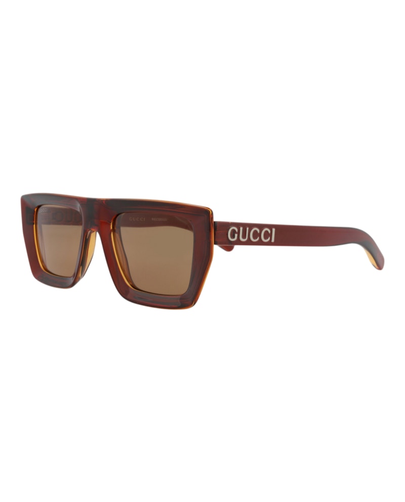 Gucci Square-Frame Injection Sunglasses Brown Brown Brown (GG1723S-30015511-002)