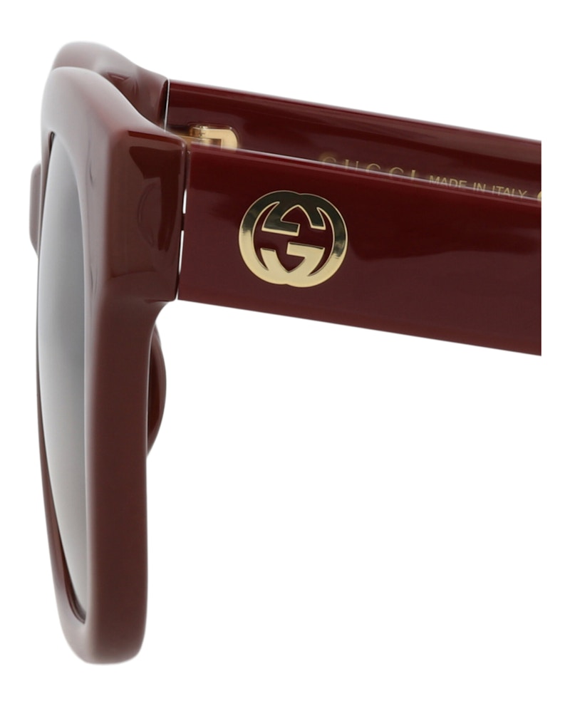 Gucci Square-Frame Injection Sunglasses Burgundy Burgundy Brown (GG1338SK-30013883-004)