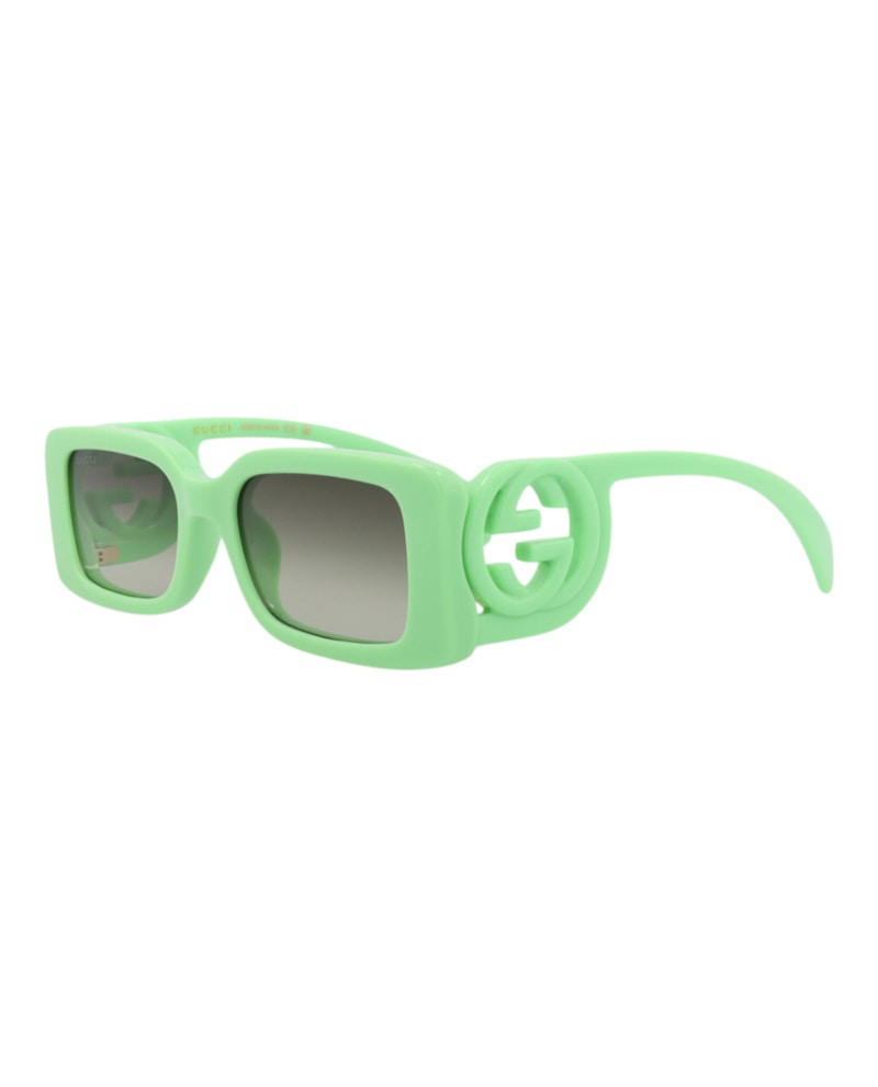 Gucci Square-Frame Injection Sunglasses Green/Green/Green (GG1325S-30013843-004)