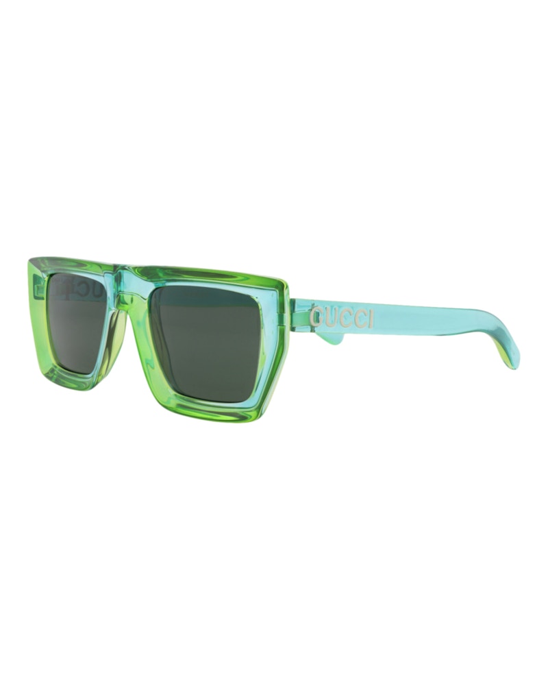 Gucci Square-Frame Injection Sunglasses Green Green Green (GG1723S-30015511-005)