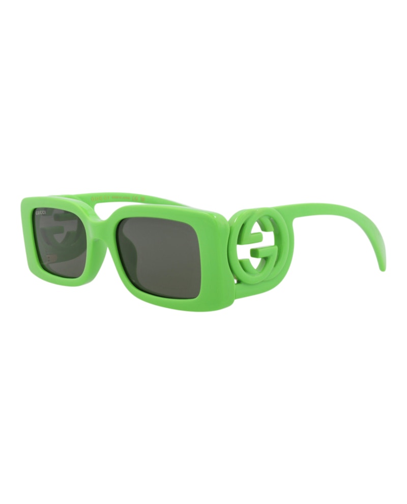 Gucci Square-Frame Injection Sunglasses Green Green Grey (GG1325S-30013843-009)