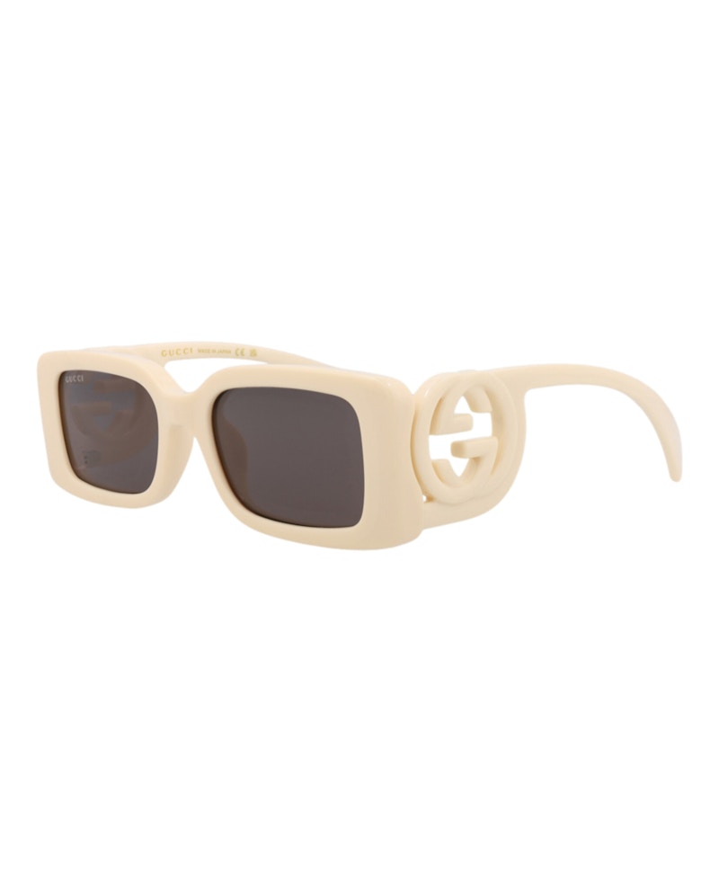 Gucci Square-Frame Injection Sunglasses Ivory Ivory Grey (GG1325S-30013843-013)