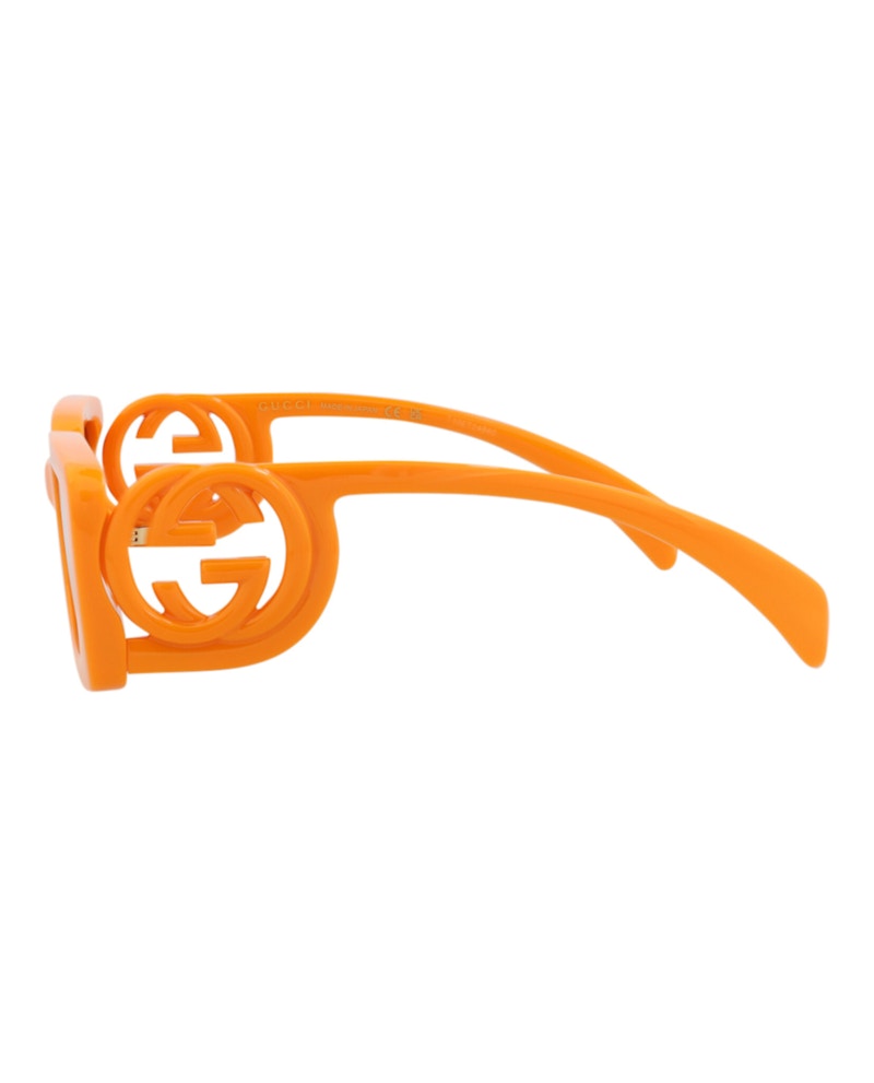 Gucci Square-Frame Injection Sunglasses Orange Orange Brown (GG1325S-30013843-008)
