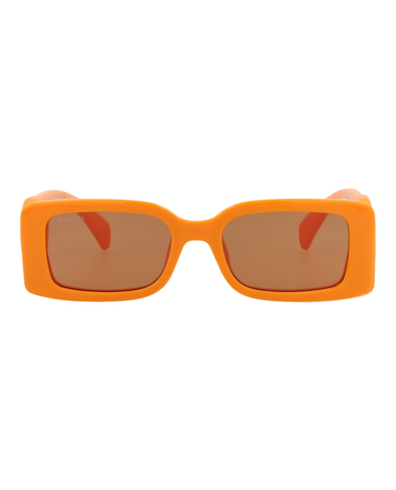 Gucci Square-Frame Injection Sunglasses Orange Orange Brown (GG1325S-30013843-008)