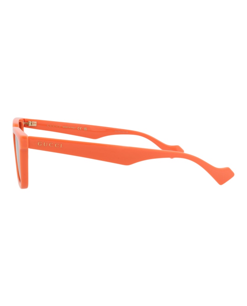 Gucci Square-Frame Injection Sunglasses Orange Orange Brown (GG1539S-30014815-004)