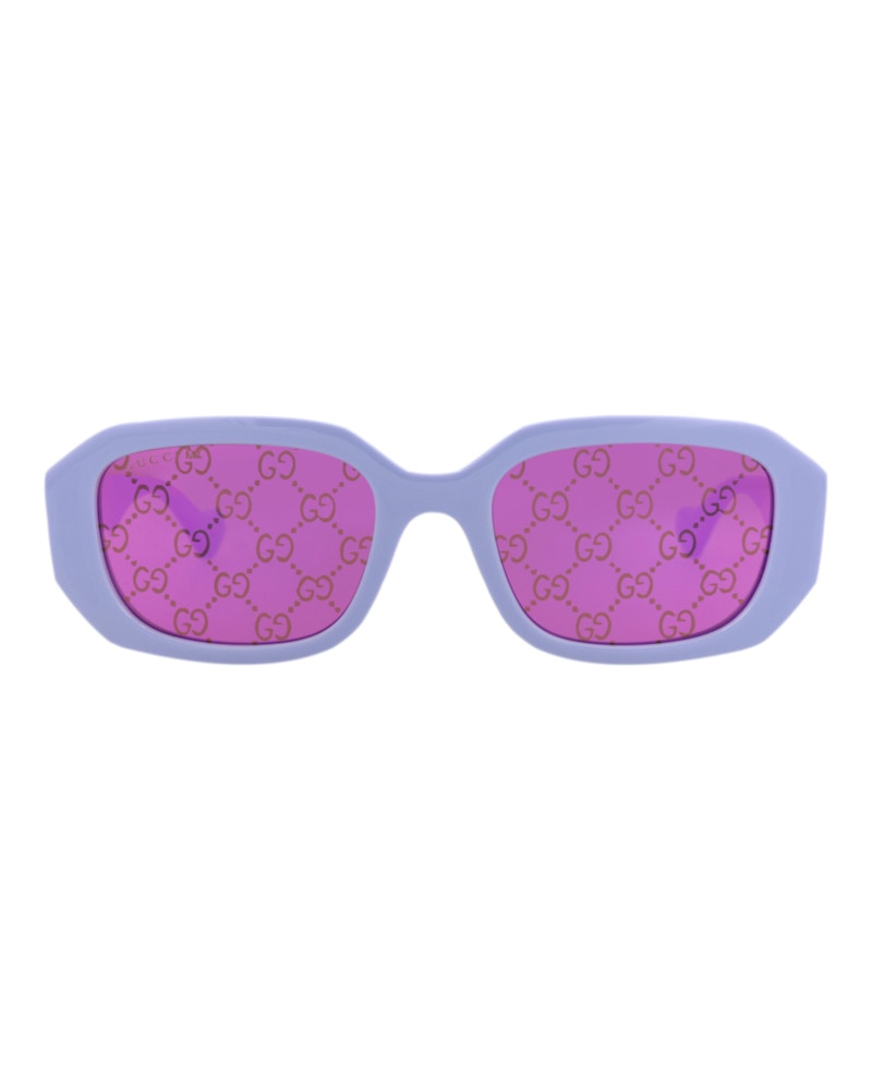 Gucci Square-Frame Injection Sunglasses Violet Violet Pink (GG1535S-30014812-004)