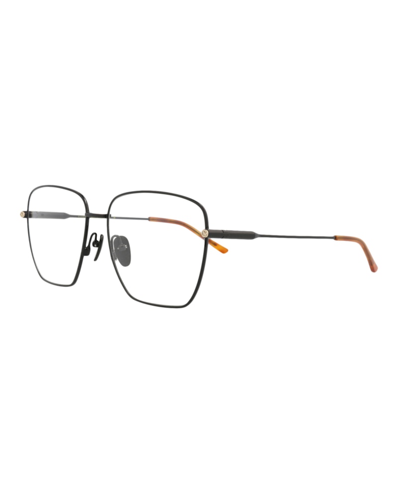 Gucci Square-Frame Metal Optical Frames Black Black Transparent (GG1414O-30014424-003)