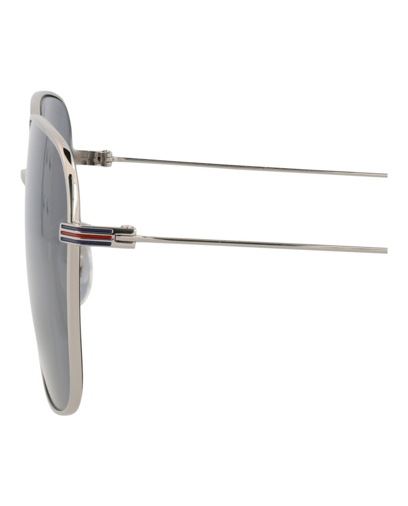 Gucci Square-Frame Metal Sunglasses Silver/Silver/Blue (GG1464SA-30014464-004)