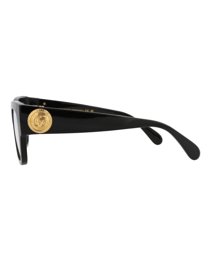 Gucci Square-Frame Recycled Acetate Optical Frames Black Black Transparent (GG1410O-30014418-001)