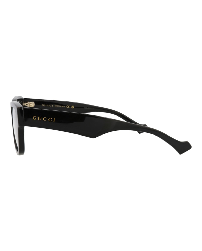 Gucci Square-Frame Recycled Acetate Optical Frames Black Black Transparent (GG1428O-30014479-001)