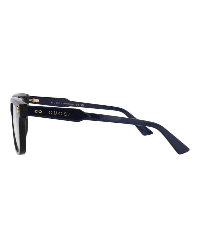 Gucci Square-Frame Recycled Acetate Optical Frames Blue Blue Transparent (GG1265O-30013849-005)