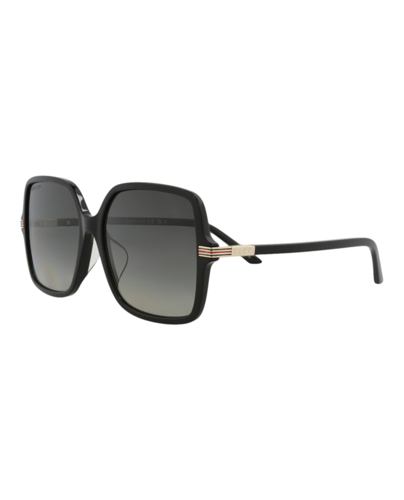 Gucci Square-Frame Recycled Acetate Sunglasses Black/Black/Grey (GG1448SA-30014448-005)