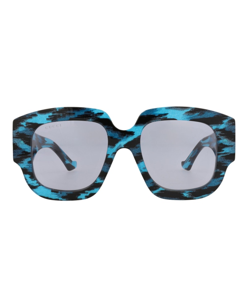 Gucci Square-Frame Recycled Acetate Sunglasses Black Black Violet (GG1546S-30014824-003)