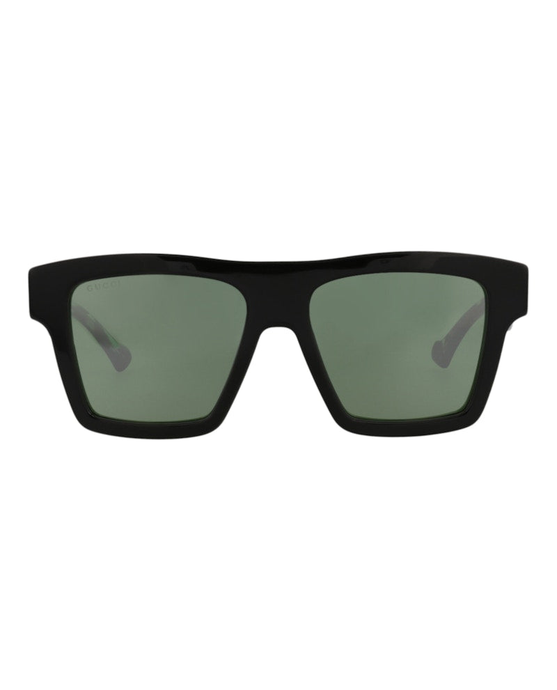 Gucci Square-Frame Recycled Acetate Sunglasses Black Havana Green (GG0962S-30011191-013)