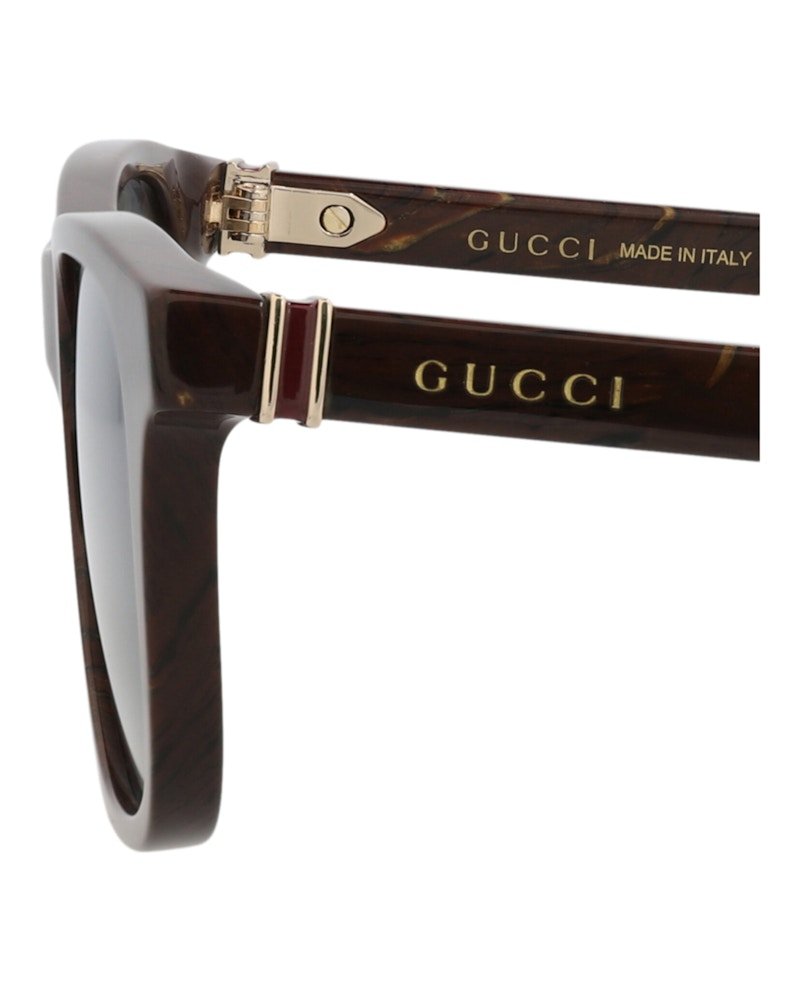 Gucci Square-Frame Recycled Acetate Sunglasses Brown Brown Grey (GG1671S-30015460-003)