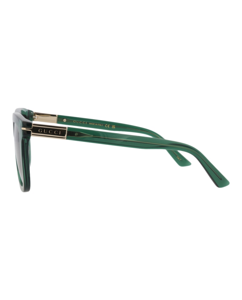 Gucci Square-Frame Recycled Acetate Sunglasses Green Green Grey (GG1502S-30014783-003)