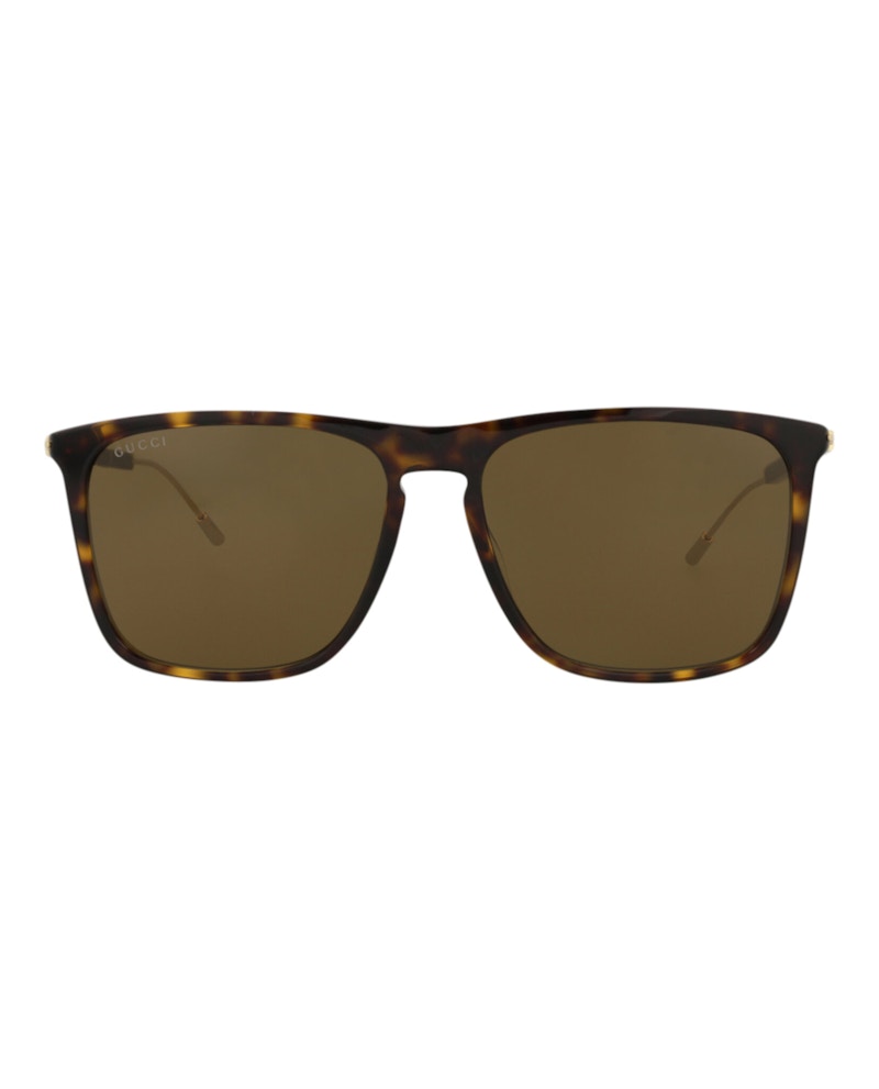 Gucci Square-Frame Recycled Acetate Sunglasses Havana Gold Brown (GG1269S-30013857-002)