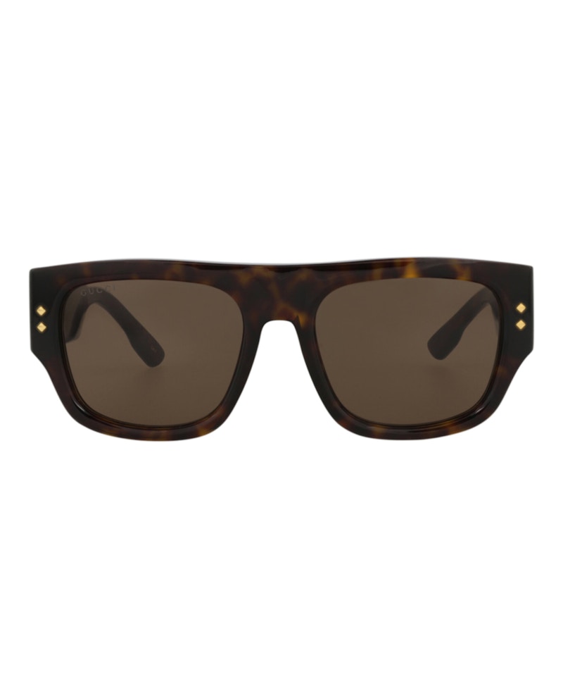Gucci Square-Frame Recycled Acetate Sunglasses Havana/Havana/Brown (GG1262S-30013828-002)
