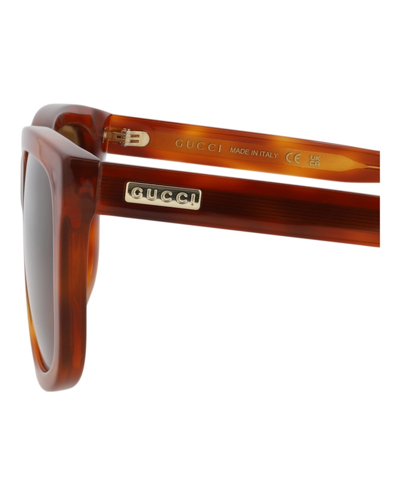 Gucci Square-Frame Recycled Acetate Sunglasses Havana/Havana/Brown (GG1317SA-30013862-002)