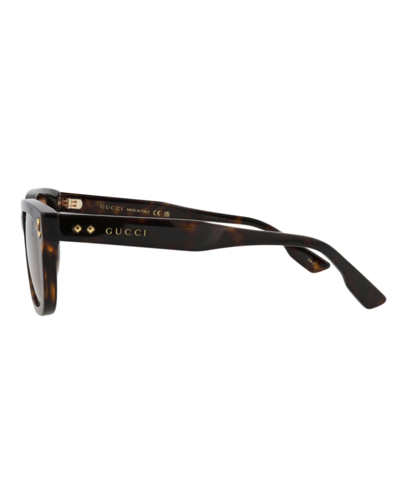 Gucci Square-Frame Recycled Acetate Sunglasses Havana Havana Brown (GG1605SK-30014877-002)