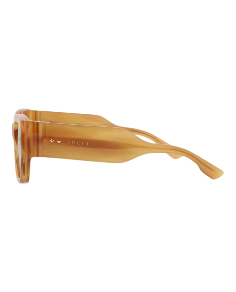 Gucci Square-Frame Recycled Acetate Sunglasses Havana Havana Green (GG1261S-30013840-004)