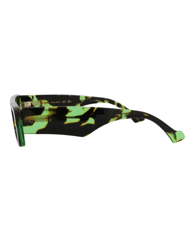 Gucci Square-Frame Recycled Acetate Sunglasses Havana Havana Green (GG1331S-30013890-008)