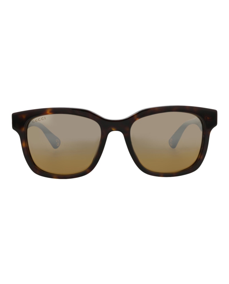 Gucci Square-Frame Recycled Acetate Sunglasses Havana Havana Silver (GG1639SA-30015103-002)