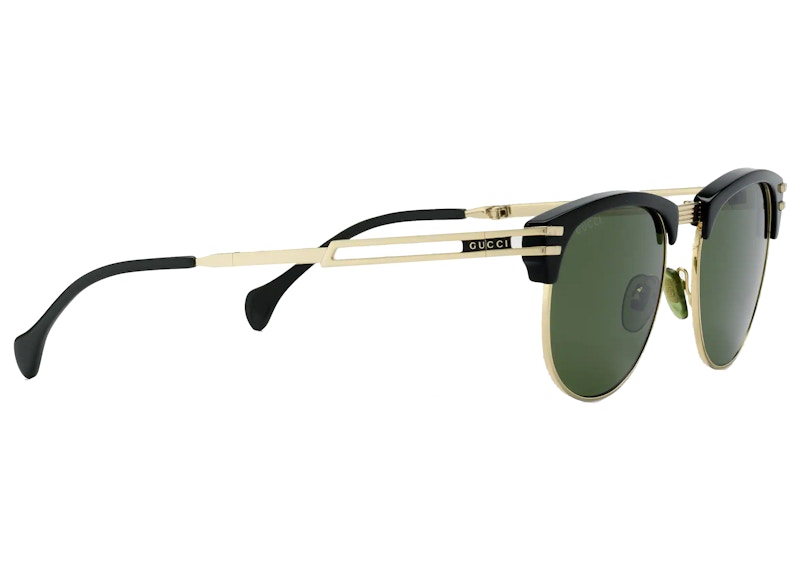 Gucci Square Frame Sunglasses Black/Gold (691364 J1692 1031)