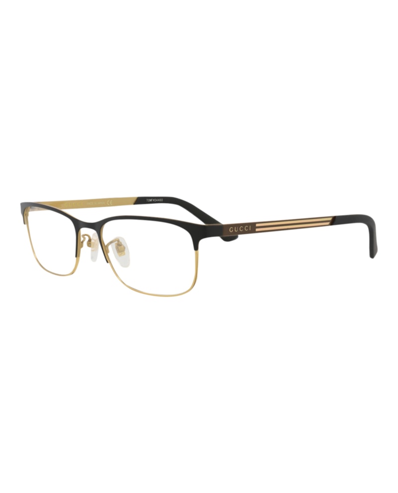 Gucci Square-Frame Titanium Optical Frames Black Brown Transparent (GG0700OJ-30008639-002)